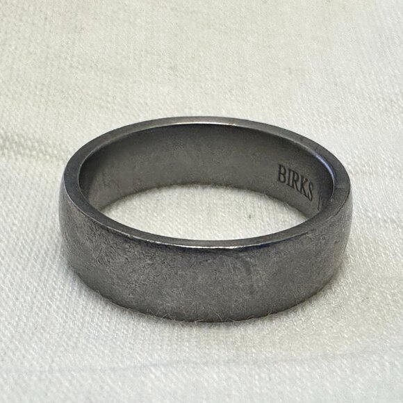 Birks Men's Tantalum Wedding Ring - Comfort Fit - Size 8.5 - Picture 10 of 11